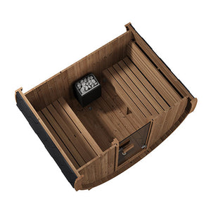 SaunaLife 59"x81" Model E6 - 3 Person Barrel Sauna 646-SL-MODELE6