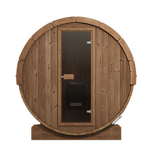 SaunaLife 71"D x 81"H Model E7 - 4 Person Barrel Sauna SL-MODELE7