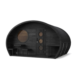 SaunaLife Model G11B Garden Series Outdoor Home Sauna Suite Kit, DIY, Paint Included, Up to 8 Persons SL-MODELG11B