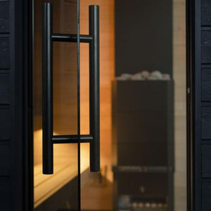 SaunaLife Model G6 Outdoor Pre-Assembled Home Sauna and Garden-Series Backyard Fully Assembled Home Sauna Up to 5 Persons