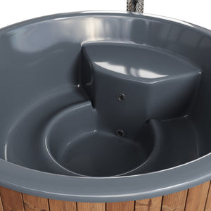 SaunaLife Model S6N Soak-Series Home Wood-Burning Hot Tub, Natural, Up to 7 Persons SL-MODELS6N