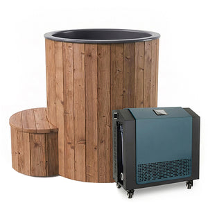 SaunaLife Natural Model S1NC Package 1‑Person Immersion Tub and Combination Water Chiller/Heater 130023