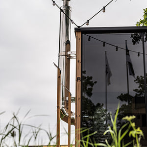 HUUM Sauna Wood Stove Chimney Set, Thru-Wall Backside Connection H310202