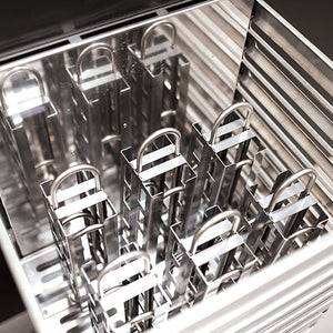 Saunum Air L Series, 9.8kW Sauna Heater with Climate Equalizer, Stainless Steel