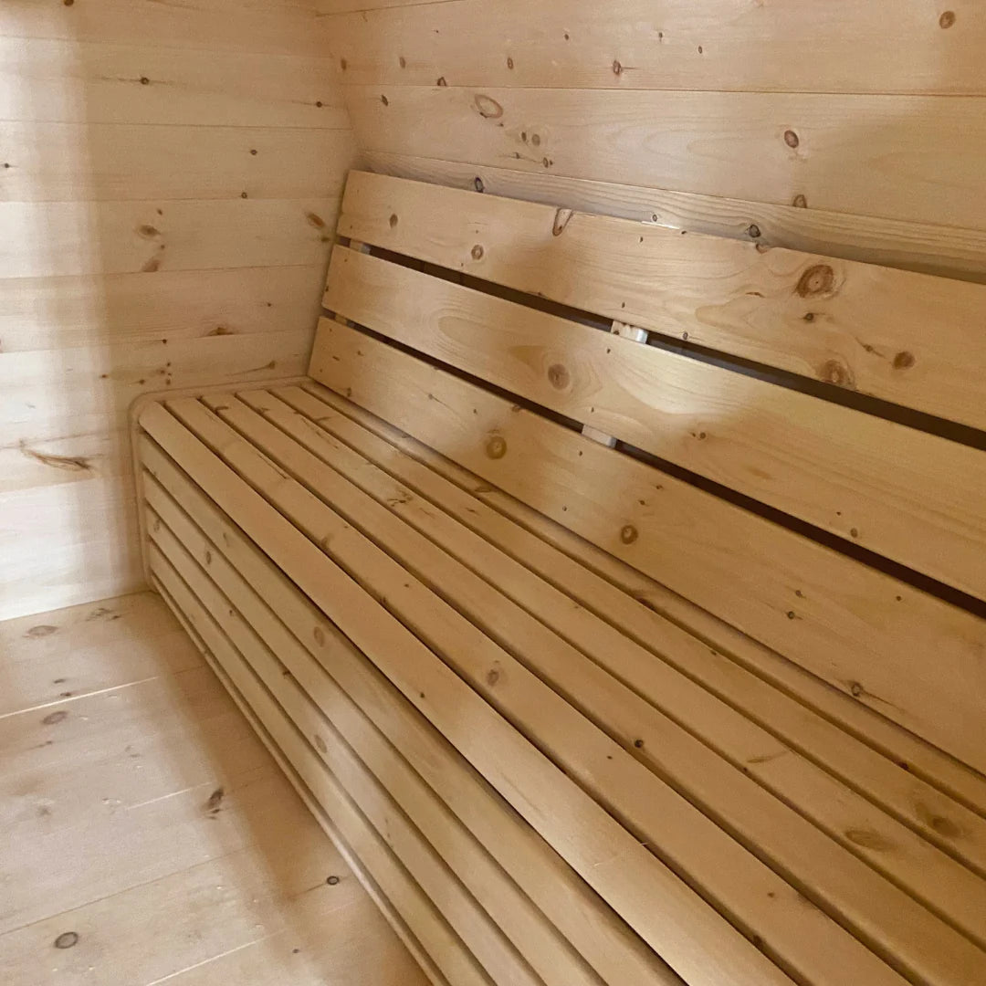 True North Saunas Schooner Outdoor Sauna TNSSS Bench - Vital Hydrotherapy