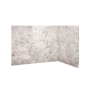 Avora Bath Smooth Limestone Acrylic Large Shower Walls 66"W x 40"D x 105"H AV6640LSWS