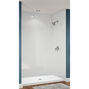 Avora Bath Smooth White Acrylic Large Shower Walls 66"W x 40"D x 105"H AV6644WWS