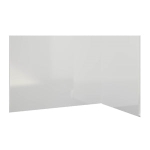 Avora Bath White Acrylic Alcove Shower System 60"W x 34"D x 96"H 6034CAV6036WWS