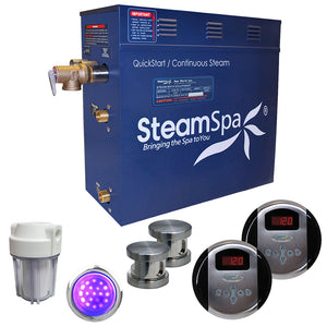 SteamSpa Royal 12 KW QuickStart Acu-Steam Bath Generator Package RY1200