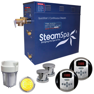 SteamSpa Royal 12 KW QuickStart Acu-Steam Bath Generator Package RY1200