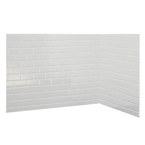 Avora Bath Subway Tile Acrylic Alcove Shower System 60"W x 30"D x 96"H 6030CAV6036WWSWS