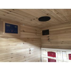 SunRay Sauna Burlington 2 Person Outdoor Infrared Sauna - Rapid Halogen Heating HL200D3
