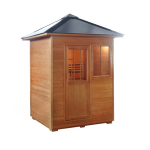 SunRay Freeport 3-Person Outdoor Traditional Wet/Dry Sauna with 4.5kW Harvia Heater HL300D1