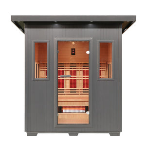 SunRay Pacific 4-Person Outdoor Infrared Sauna 400D6