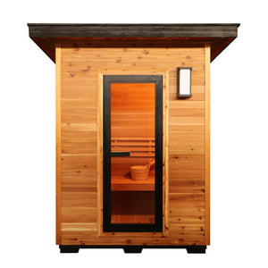 SunRay Seneca 3-Person Contemporary Outdoor Sauna With Harvia Heater 300D5
