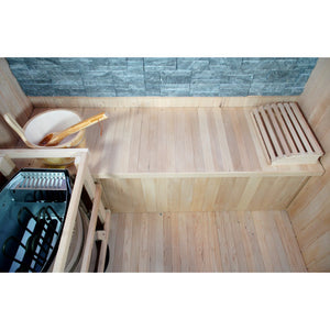 Sunray Westlake 3-Person Luxury Indoor Traditional Sauna with 6kW Harvia Heater 300LX
