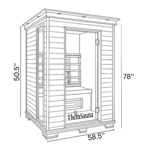 TheraSauna Two Person Plus FAR Infrared Sauna TS5753