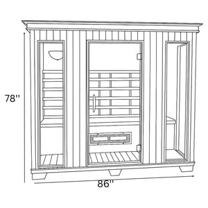 Therasauna Four Person Far-Infrared Sauna TS8753