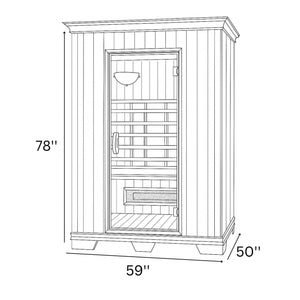 Therasauna Two Person Far-Infrared Sauna TS5951
