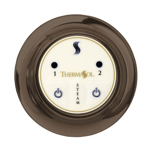 ThermaSol EST Contemporary Flushmount Easy Start Series Steam Shower Control