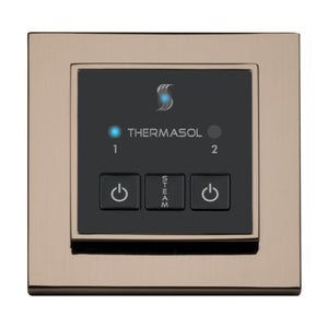 ThermaSol ESM Modern Recessed Easy Start Series Steam Shower Control