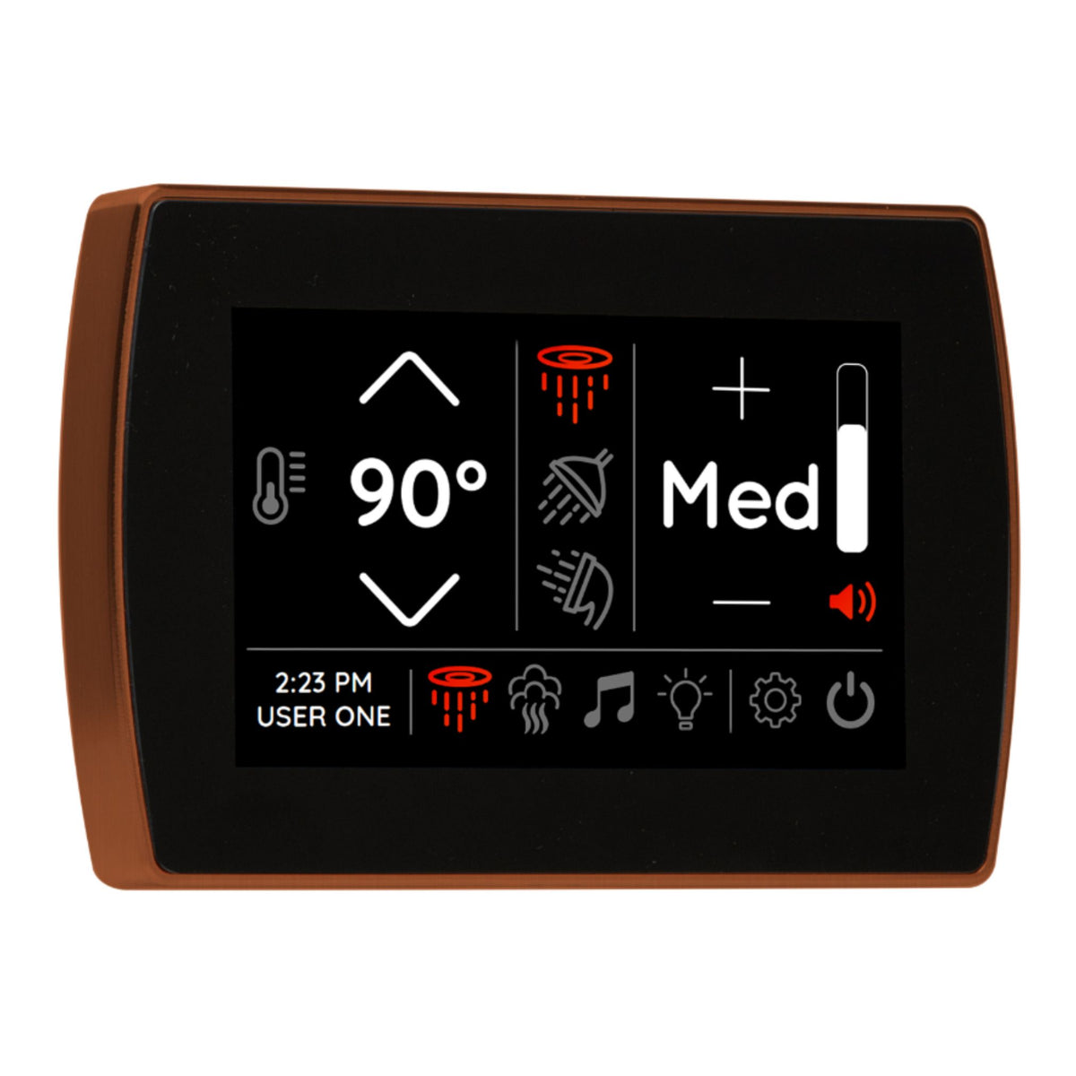 Thermasol STCM Contemporary Flushmount 5" Touchscreen Steam Shower Control