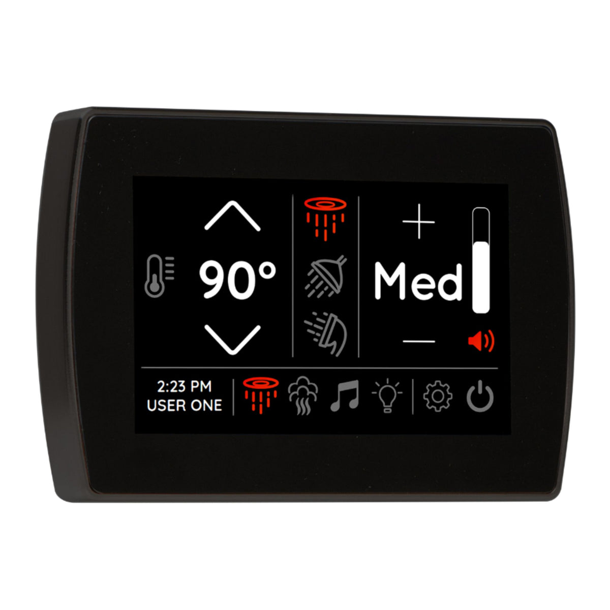 Thermasol STCM Contemporary Flushmount 5" Touchscreen Steam Shower Control