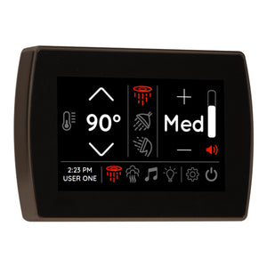 Thermasol STCM Contemporary Flushmount 5" Touchscreen Steam Shower Control