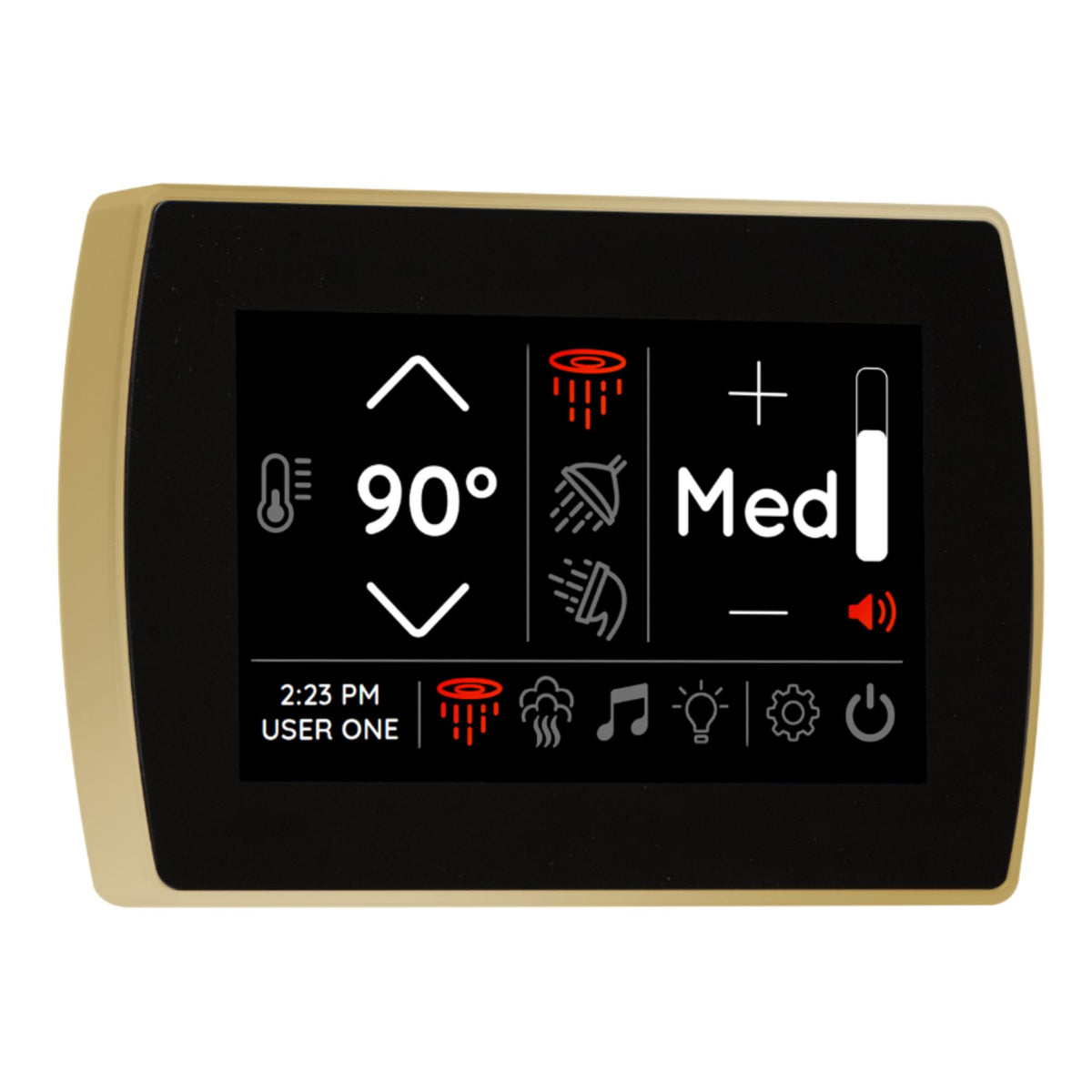 Thermasol STCM Contemporary Flushmount 5" Touchscreen Steam Shower Control