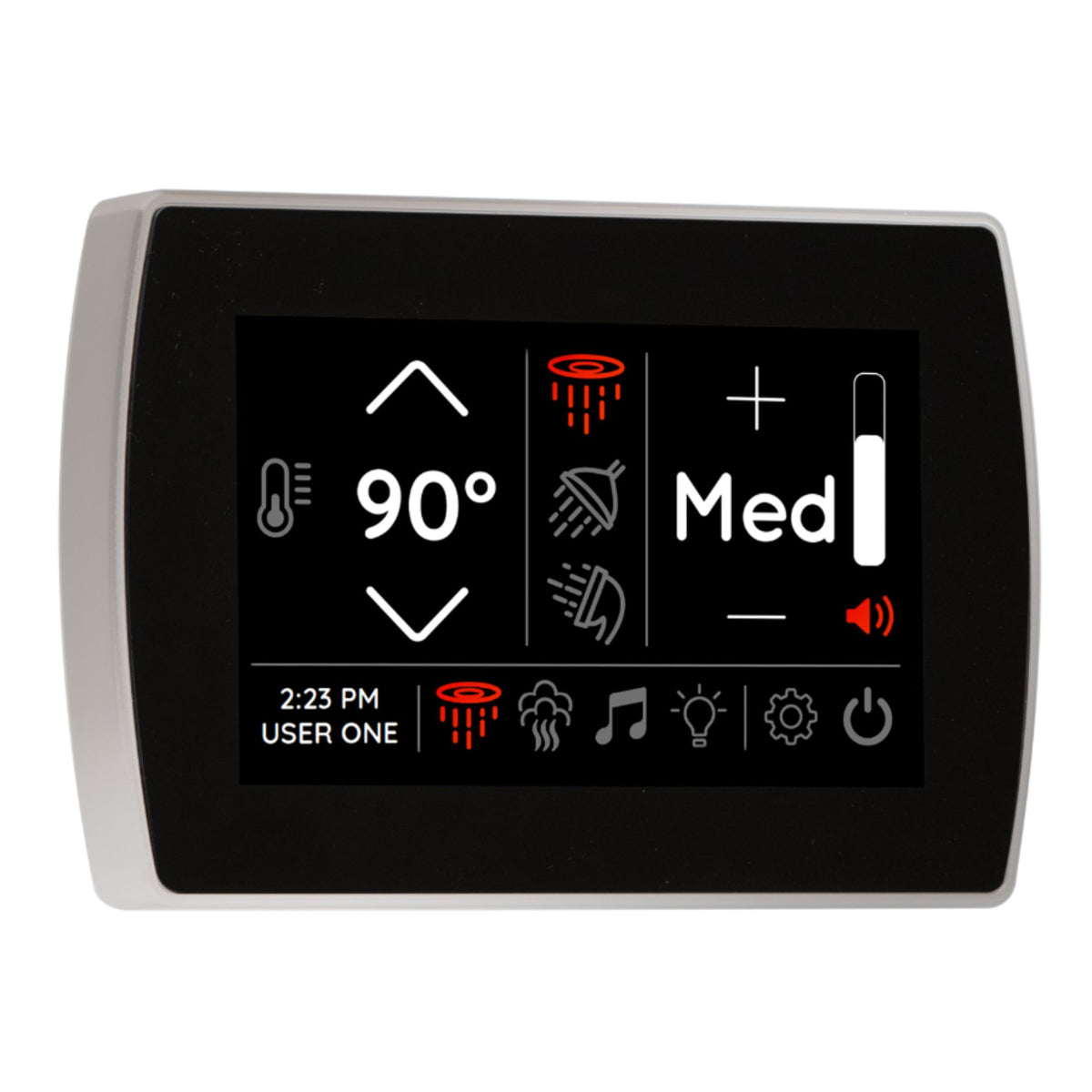 Thermasol STCM Contemporary Flushmount 5" Touchscreen Steam Shower Control