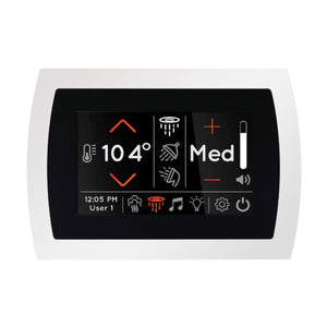 ThermaSol STC SignaTouch Modern Recessed 5" Smart Touchscreen Steam Shower Control
