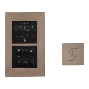 ThermaSol Signature Series Control and Square Steam Head Kit SEMR-SVSQ