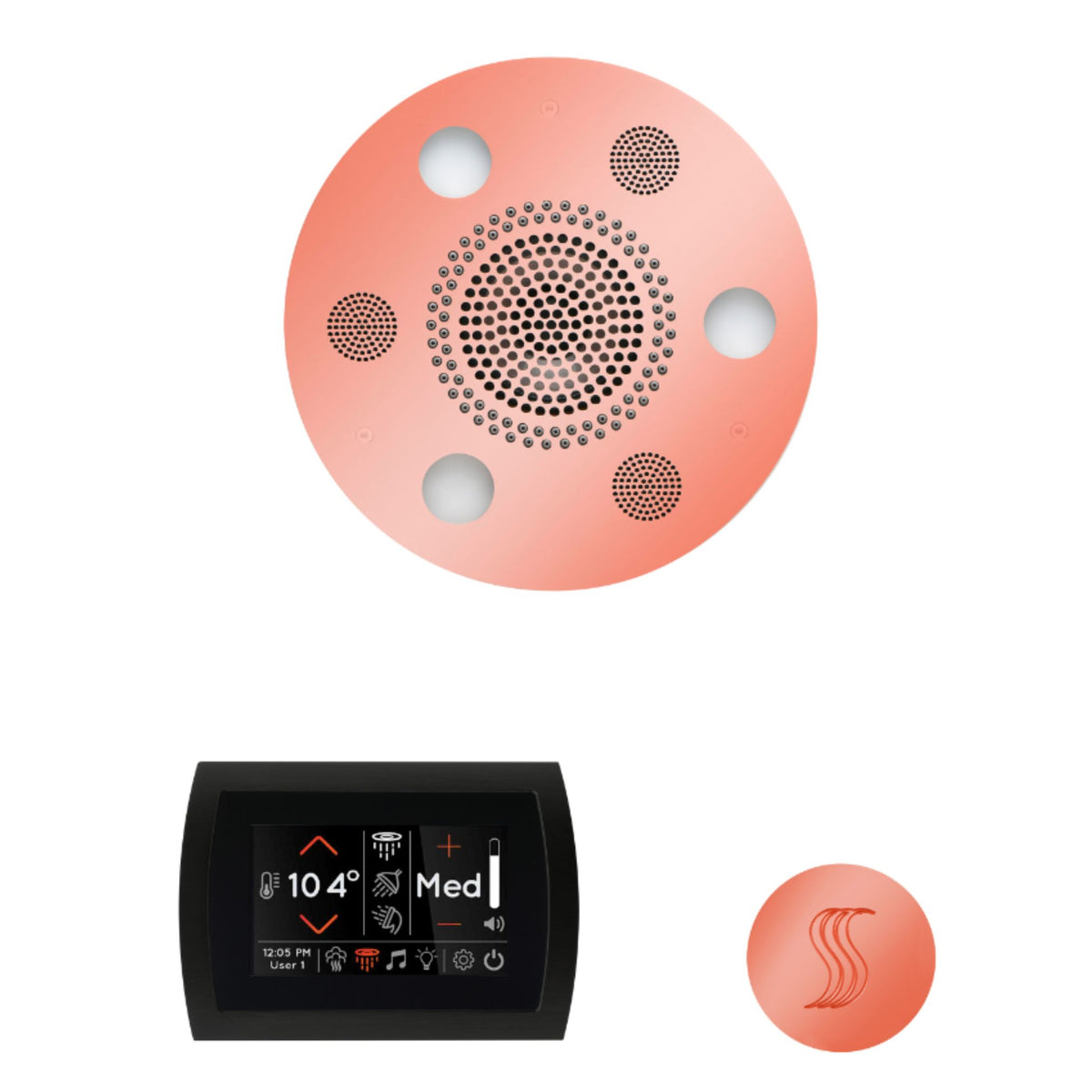 ThermaSol The Wellness Steam Package with SignaTouch Round WSTPSR