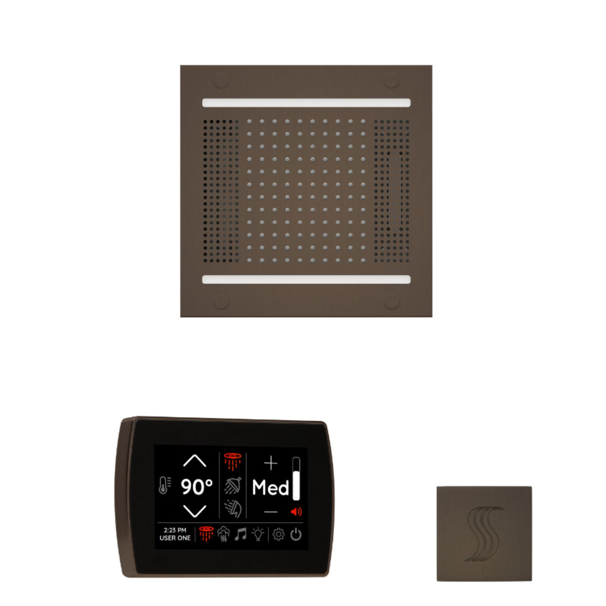 ThermaSol The wellness Hydrovive14 Steam Package with SignaTouch Square WH14STPSS