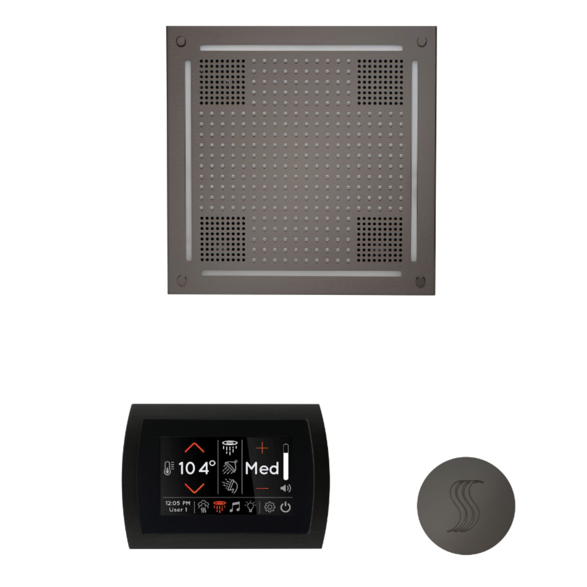 ThermaSol The wellness Hydrovive Steam Package with SignaTouch Round WHSTPSR