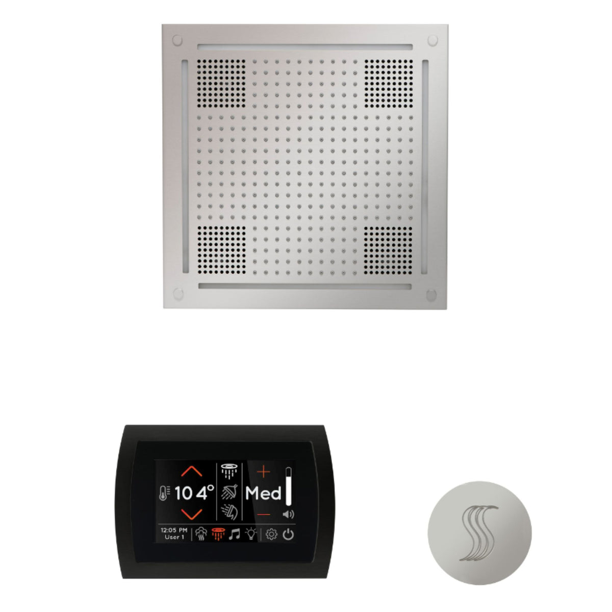 ThermaSol The wellness Hydrovive Steam Package with SignaTouch Round WHSTPSR