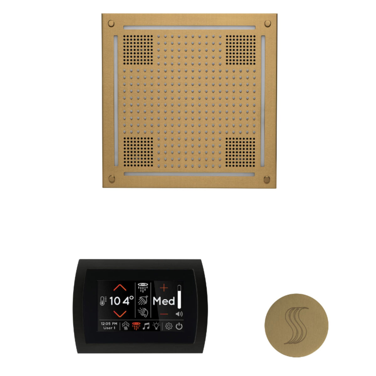 ThermaSol The wellness Hydrovive Steam Package with SignaTouch Round WHSTPSR