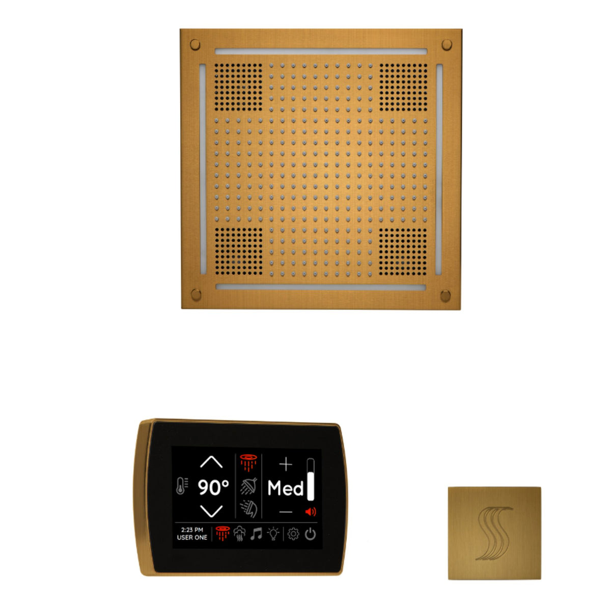 ThermaSol The wellness Hydrovive Steam Package with SignaTouch Square WHSTPSS