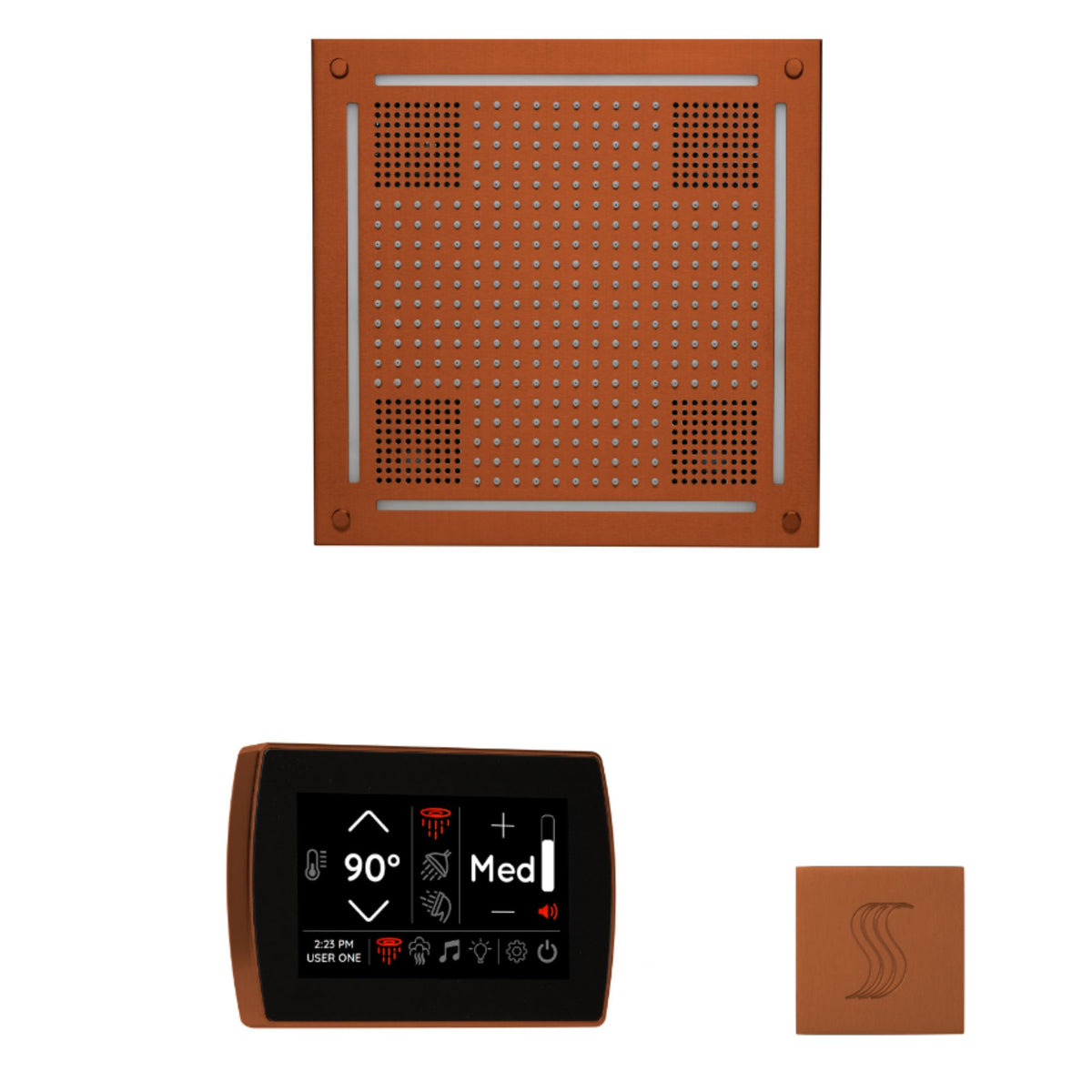 ThermaSol The wellness Hydrovive Steam Package with SignaTouch Square WHSTPSS