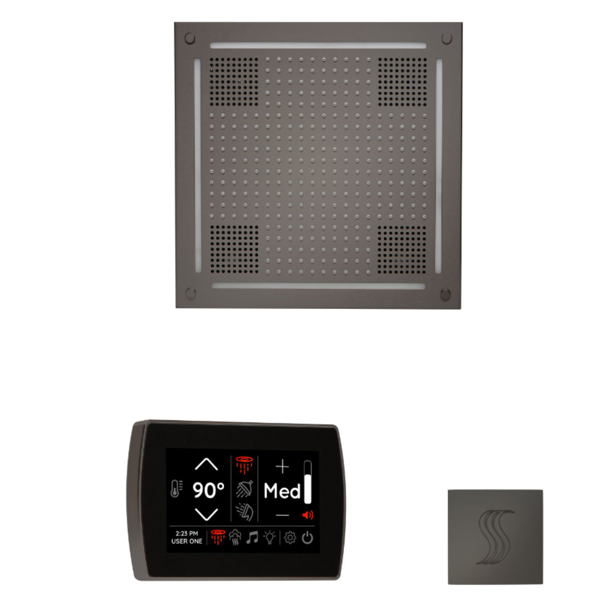 ThermaSol The wellness Hydrovive Steam Package with SignaTouch Square WHSTPSS