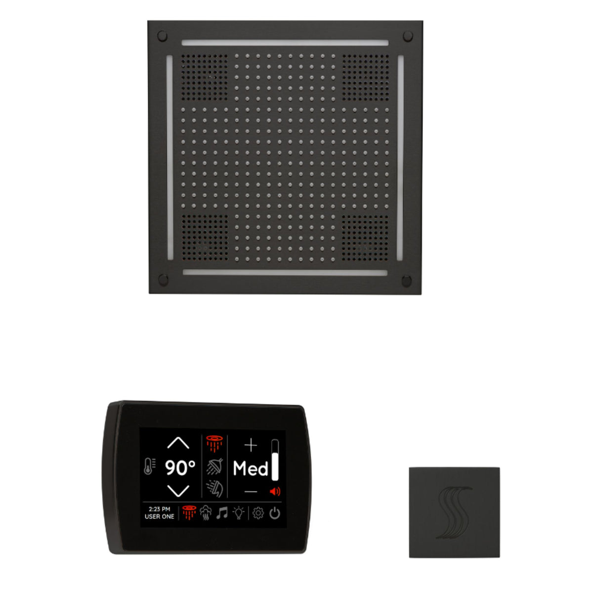 ThermaSol The wellness Hydrovive Steam Package with SignaTouch Square WHSTPSS