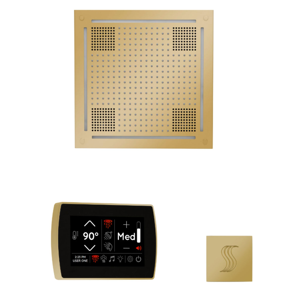 ThermaSol The wellness Hydrovive Steam Package with SignaTouch Square WHSTPSS