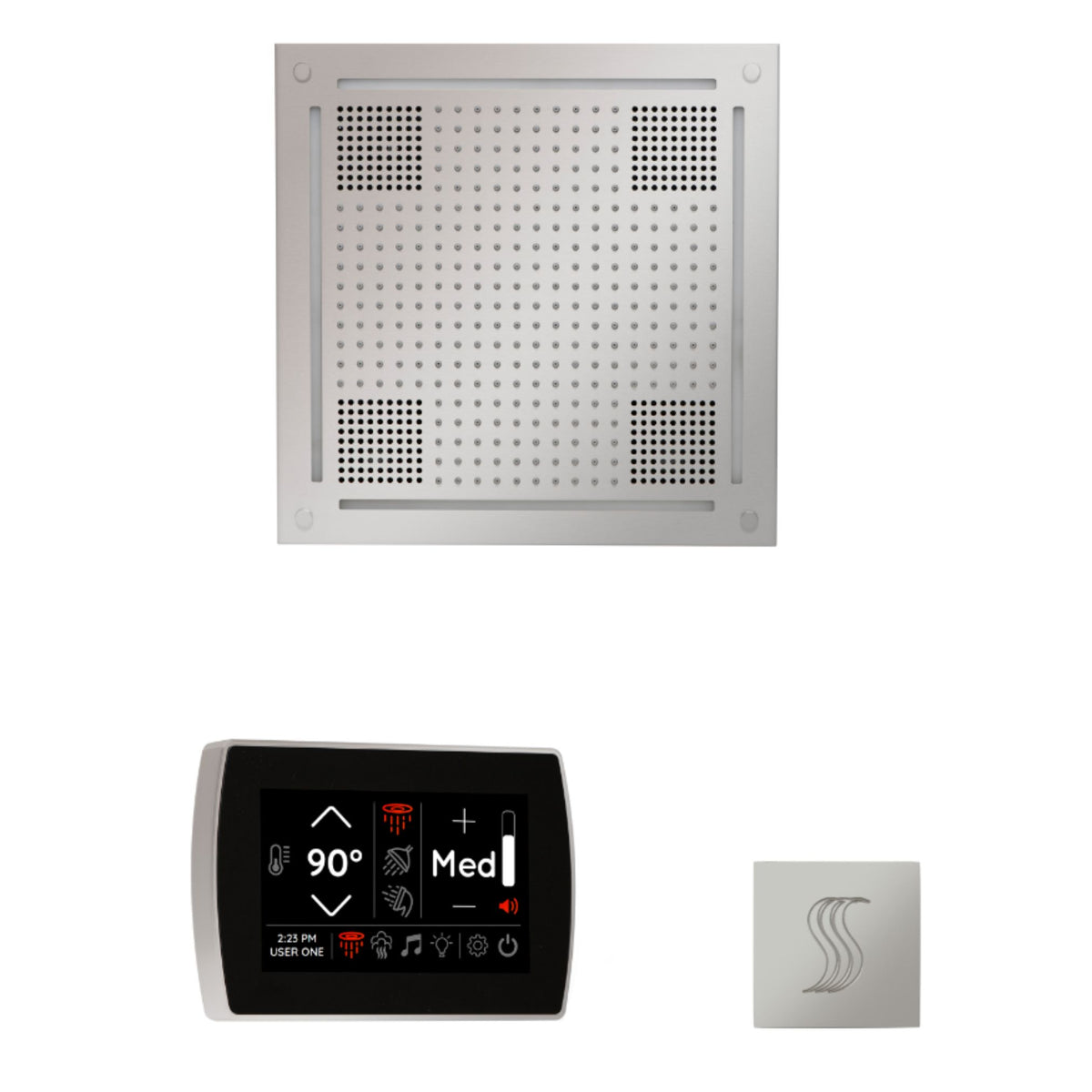 ThermaSol The wellness Hydrovive Steam Package with SignaTouch Square WHSTPSS