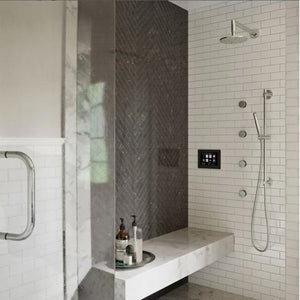 ThermaSol Essential Shower Package with Rain Canopy, Wall Shower Arm and Hand Shower, Round CSPRD