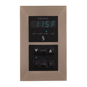 ThermaSol SEMR Modern Recessed 5.6" Digital Signature Series Steam Shower Control