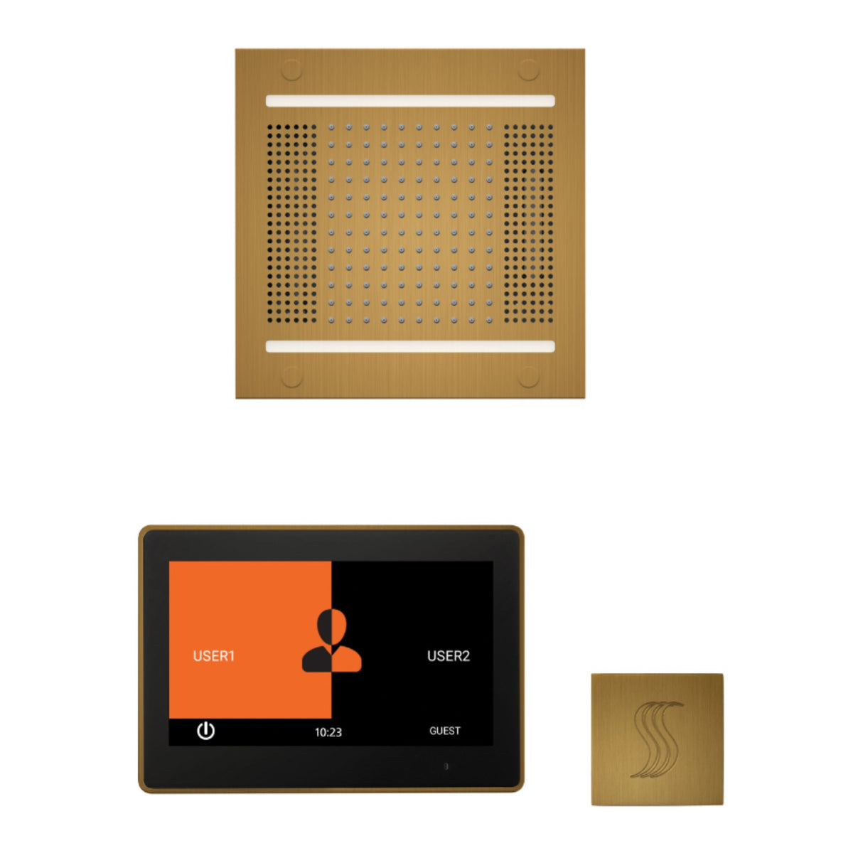 ThermaSol Wellness Hydrovive14 Steam Package with 10" ThermaTouch Square WH14STP10S