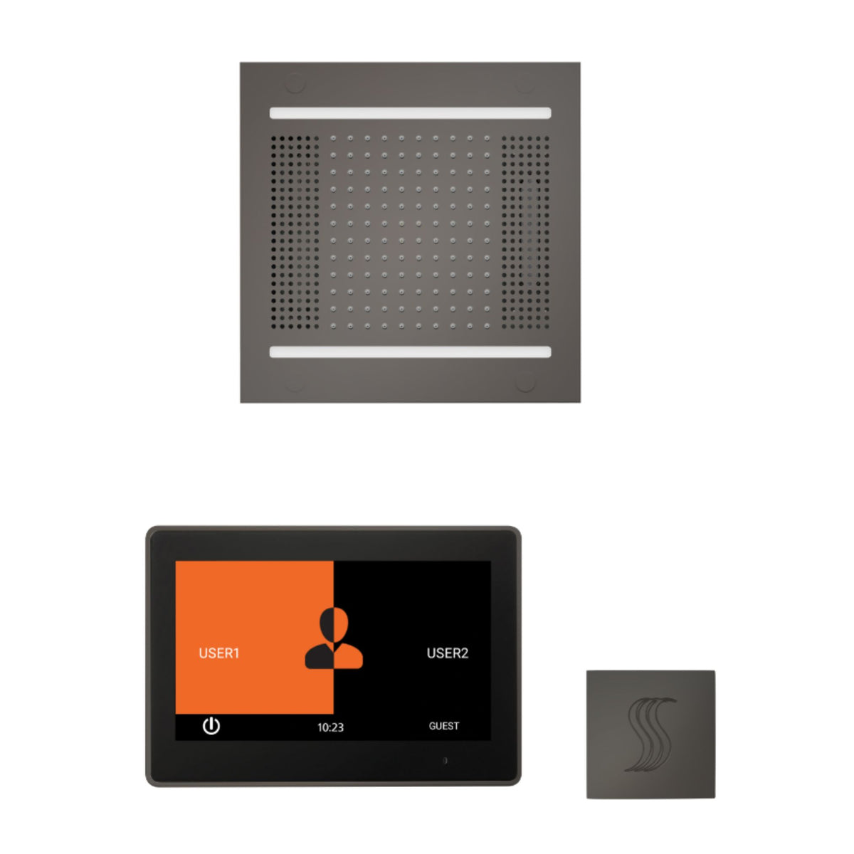 ThermaSol Wellness Hydrovive14 Steam Package with 10" ThermaTouch Square WH14STP10S