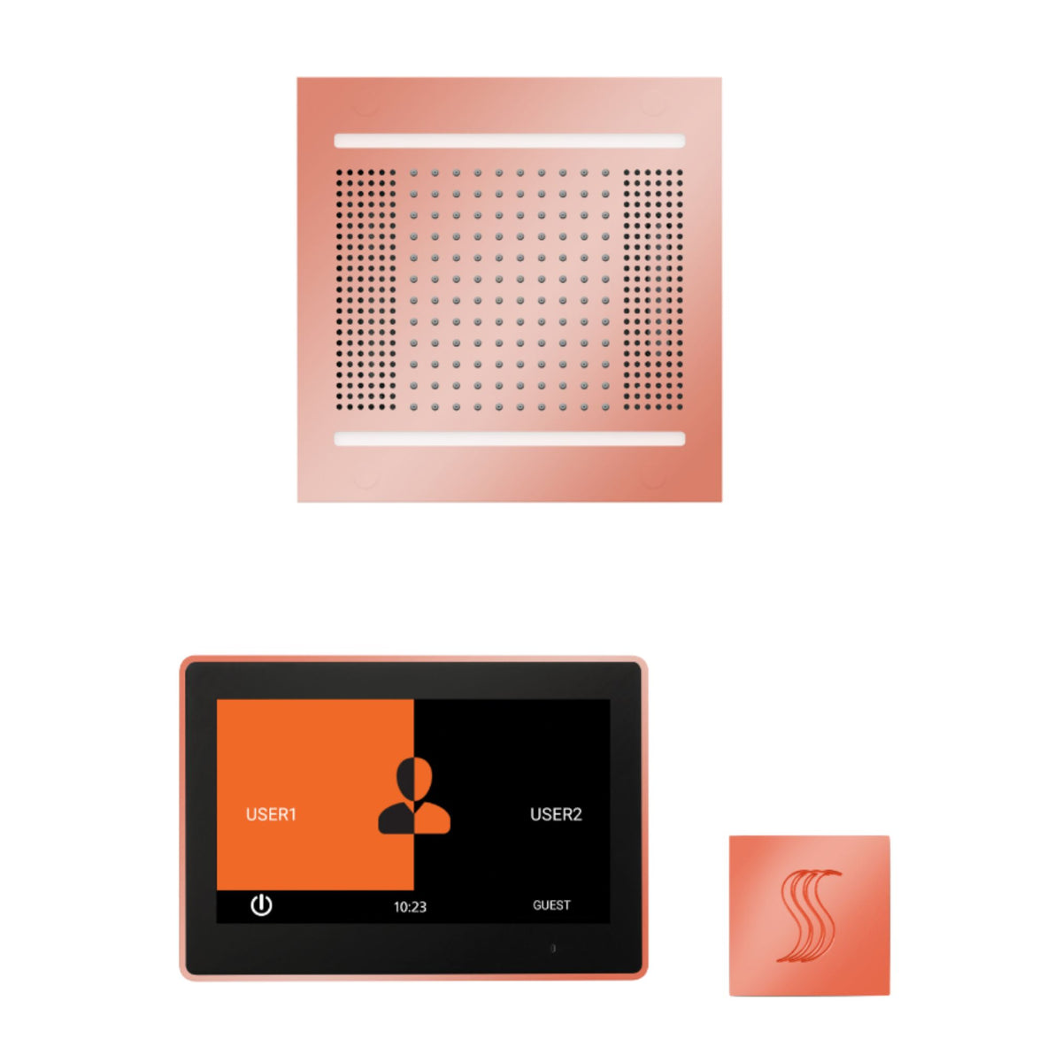 ThermaSol Wellness Hydrovive14 Steam Package with 10" ThermaTouch Square WH14STP10S