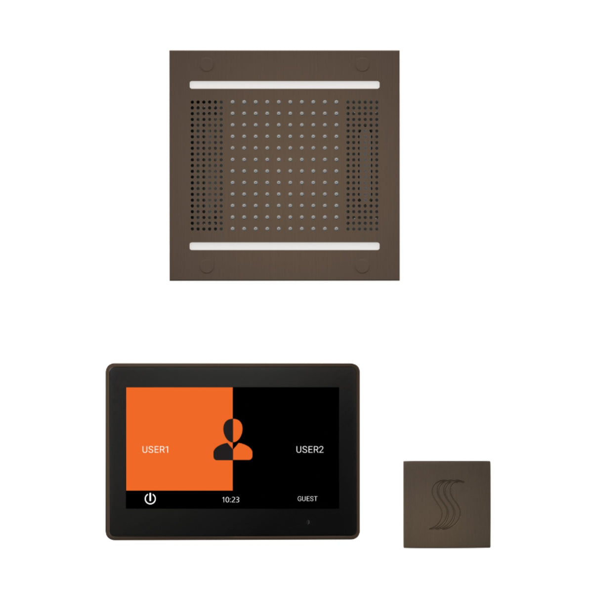 ThermaSol Wellness Hydrovive14 Steam Package with 10" ThermaTouch Square WH14STP10S