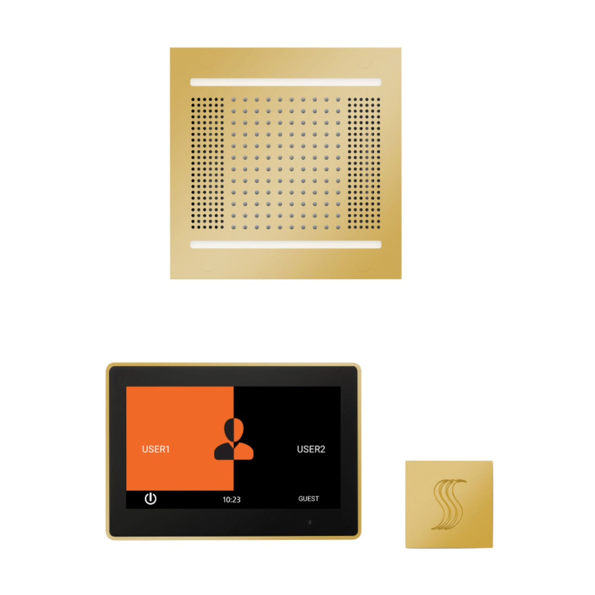 ThermaSol Wellness Hydrovive14 Steam Package with 10" ThermaTouch Square WH14STP10S